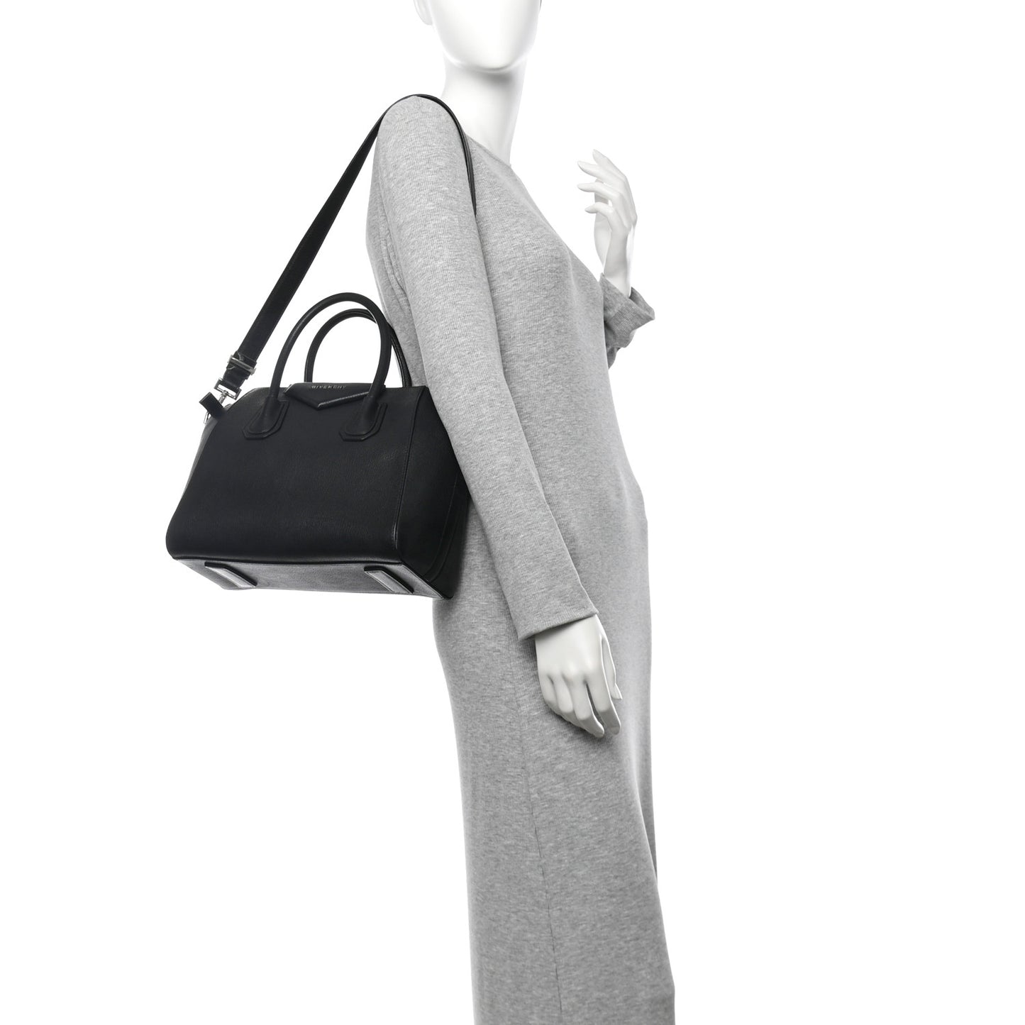 Sugar Goatskin Small Antigona Black