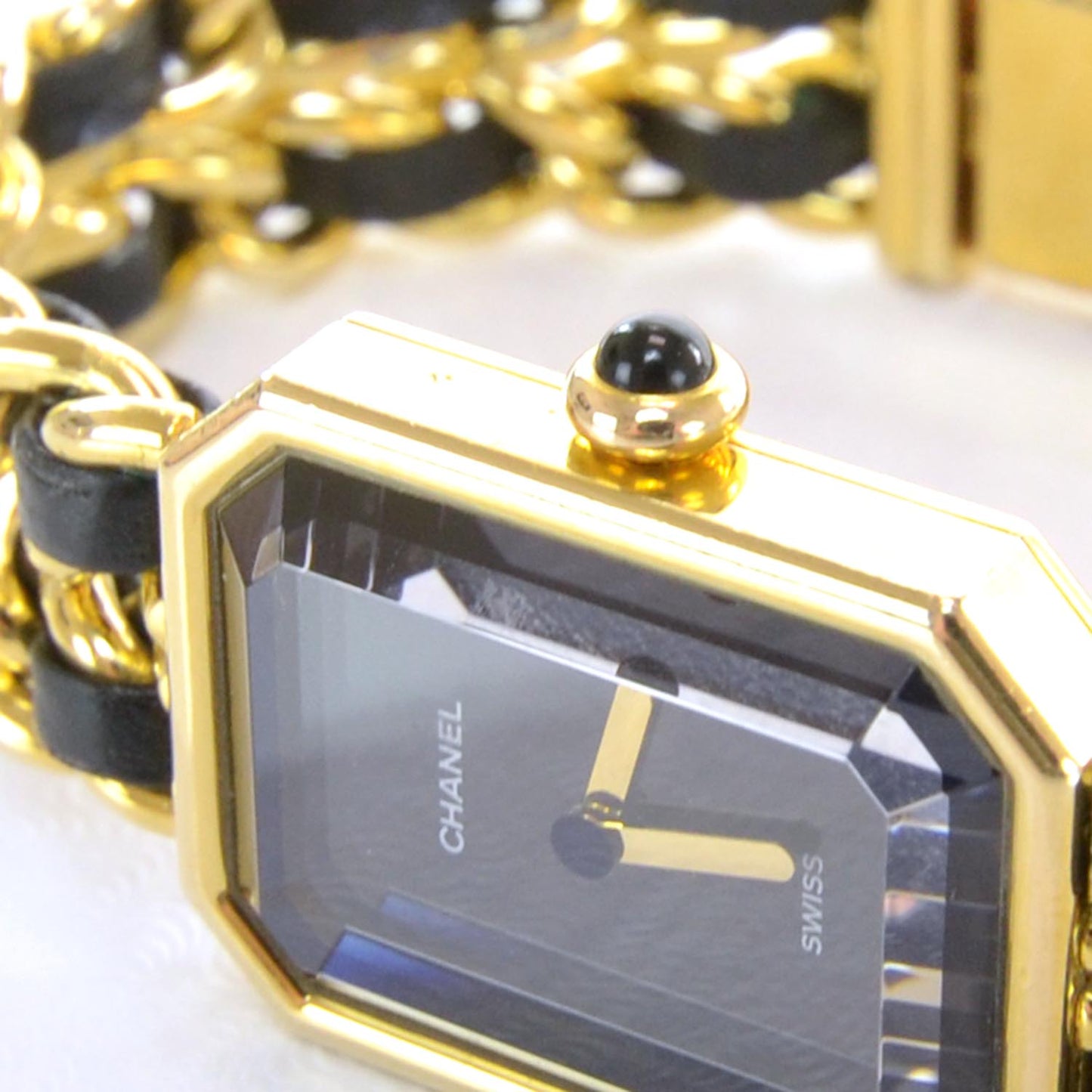 Stainless Steel Lambskin 20mm Chain Premiere Quartz Watch Gold M