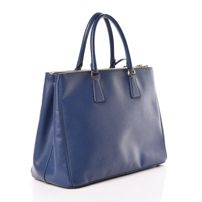 Prada Saffiano Large Galleria Double Zip Tote Bluette 3 of 9