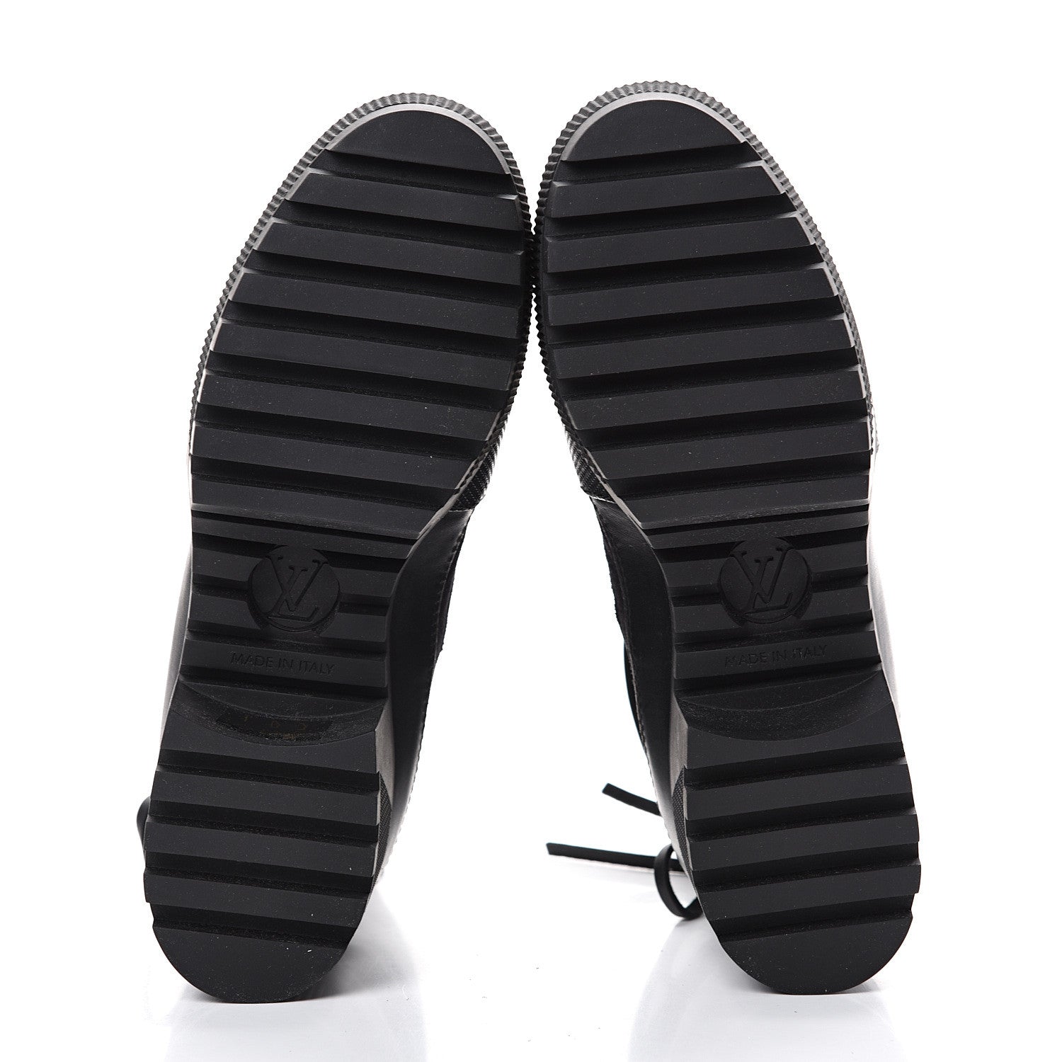 Louis Vuitton Suede Calfskin Monogram LV Black Heart Laureate Platform Desert Boots 37 Black 5 of 7