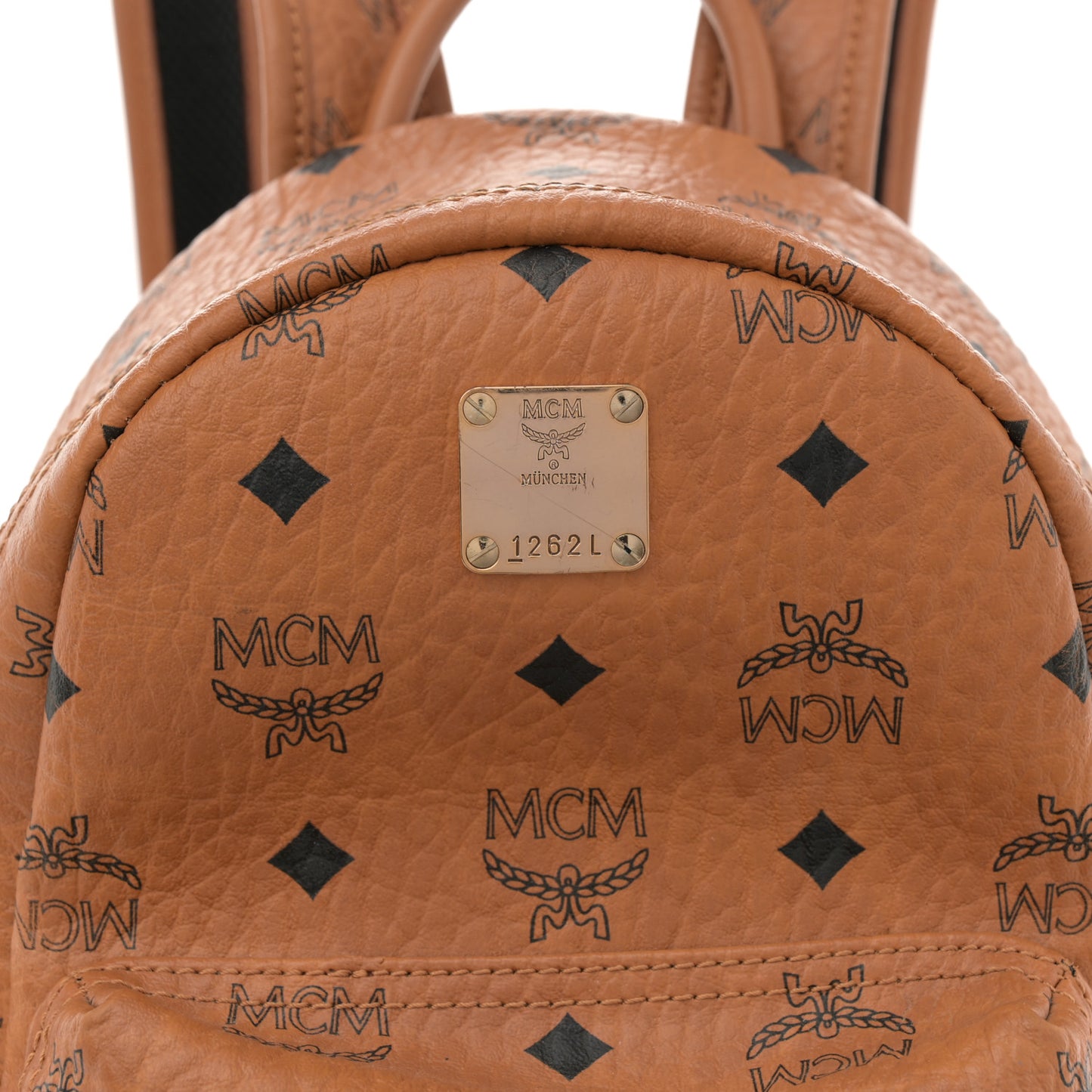 Visetos Side Stud Mini Stark Backpack Cognac