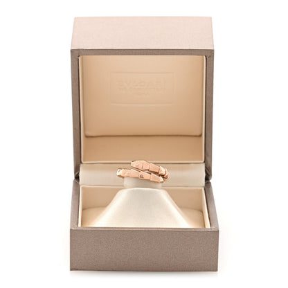 Bulgari 18K Rose Gold Serpenti Viper Ring S 5 of 5