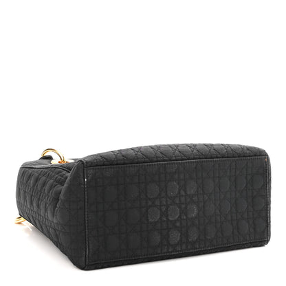 Christian Dior Nylon Cannage Medium Lady Dior Black 4 of 11