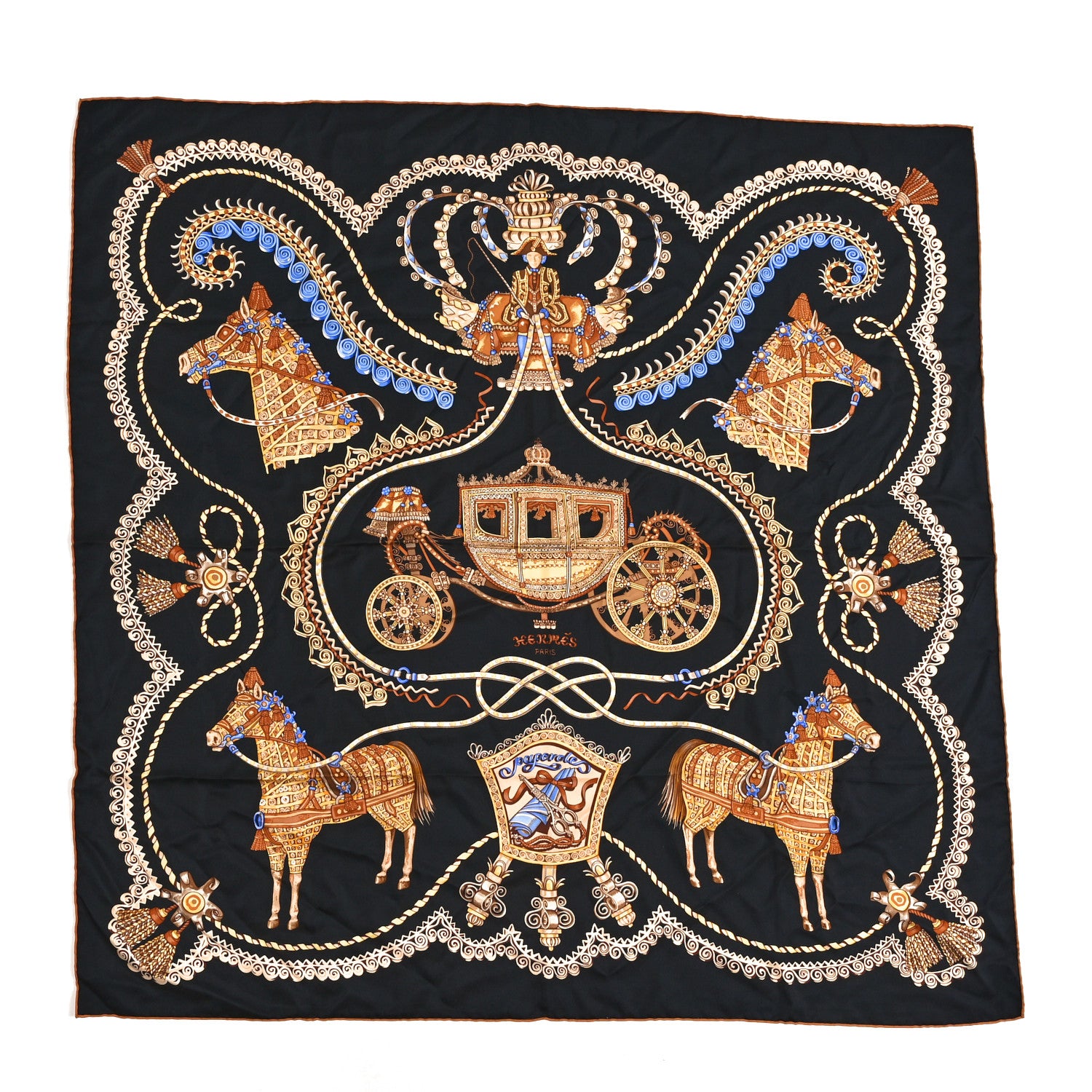 Hermes Silk Paperoles Scarf 90 1 of 4