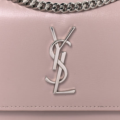 Saint Laurent Calfskin Monogram Sunset Chain Wallet Light Pink 11 of 21