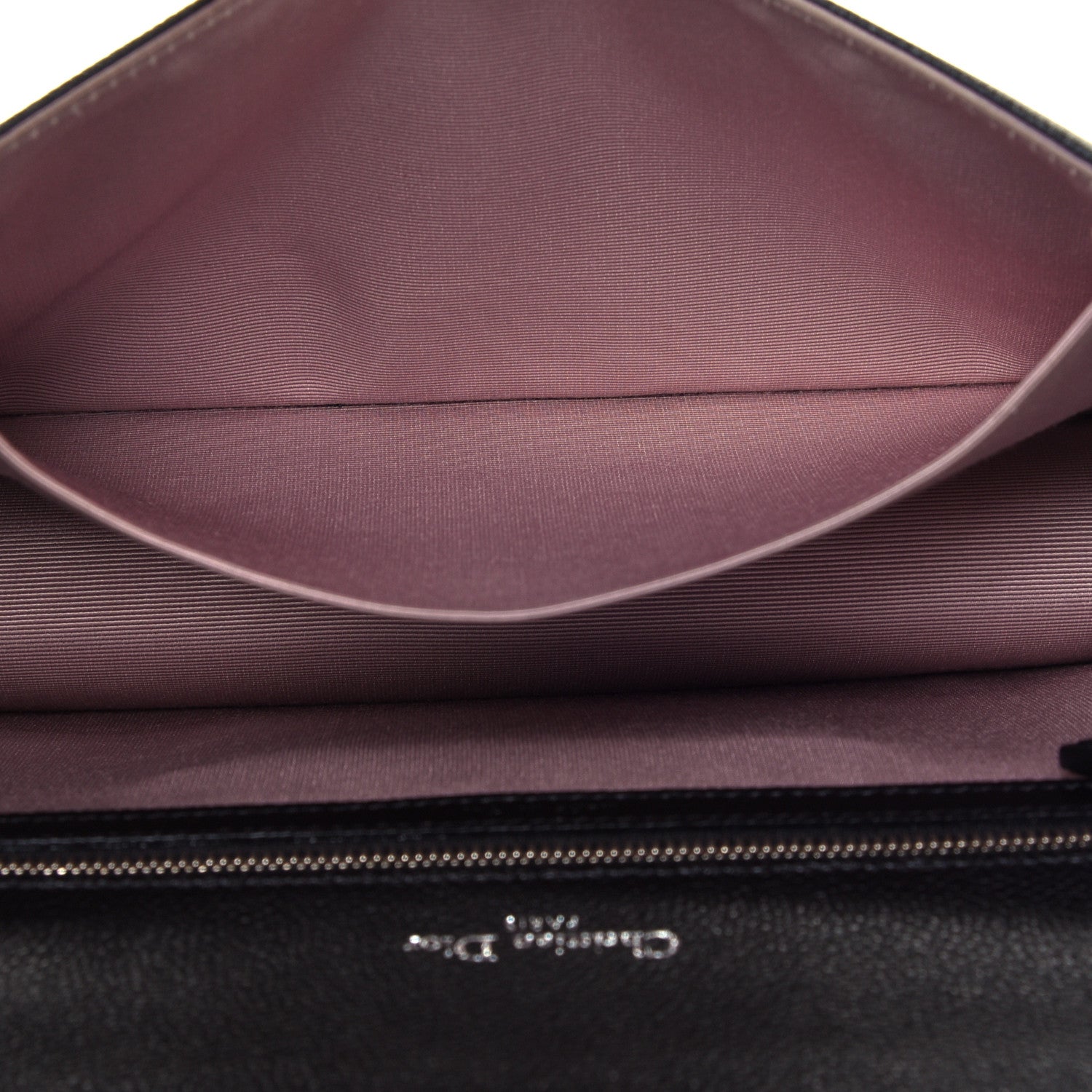 Christian Dior Grained Calfskin Large Diorama Flap Bag Black 4 of 4