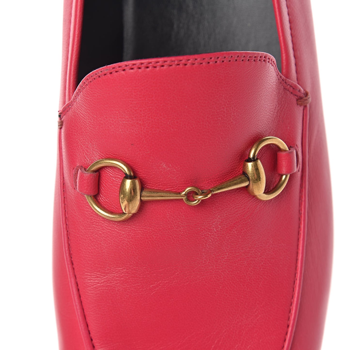 Lambskin Womens Brixton Horsebit Loafers 39.5 Hot Pink