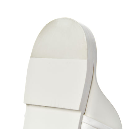 Chanel Calfskin Chain CC Thong Flat Sandals 41 White 12 of 15