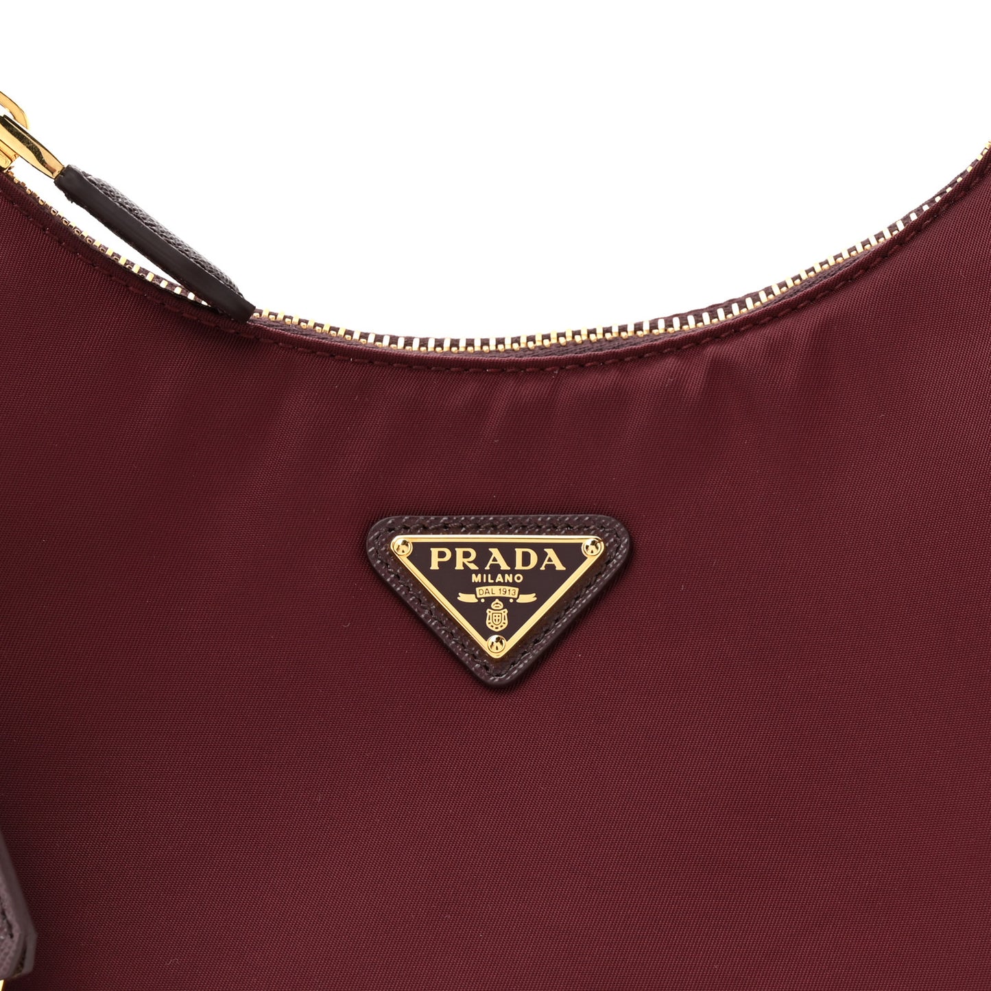 Tessuto Nylon Saffiano Mini Re-Edition 2005 Bag Bordeaux