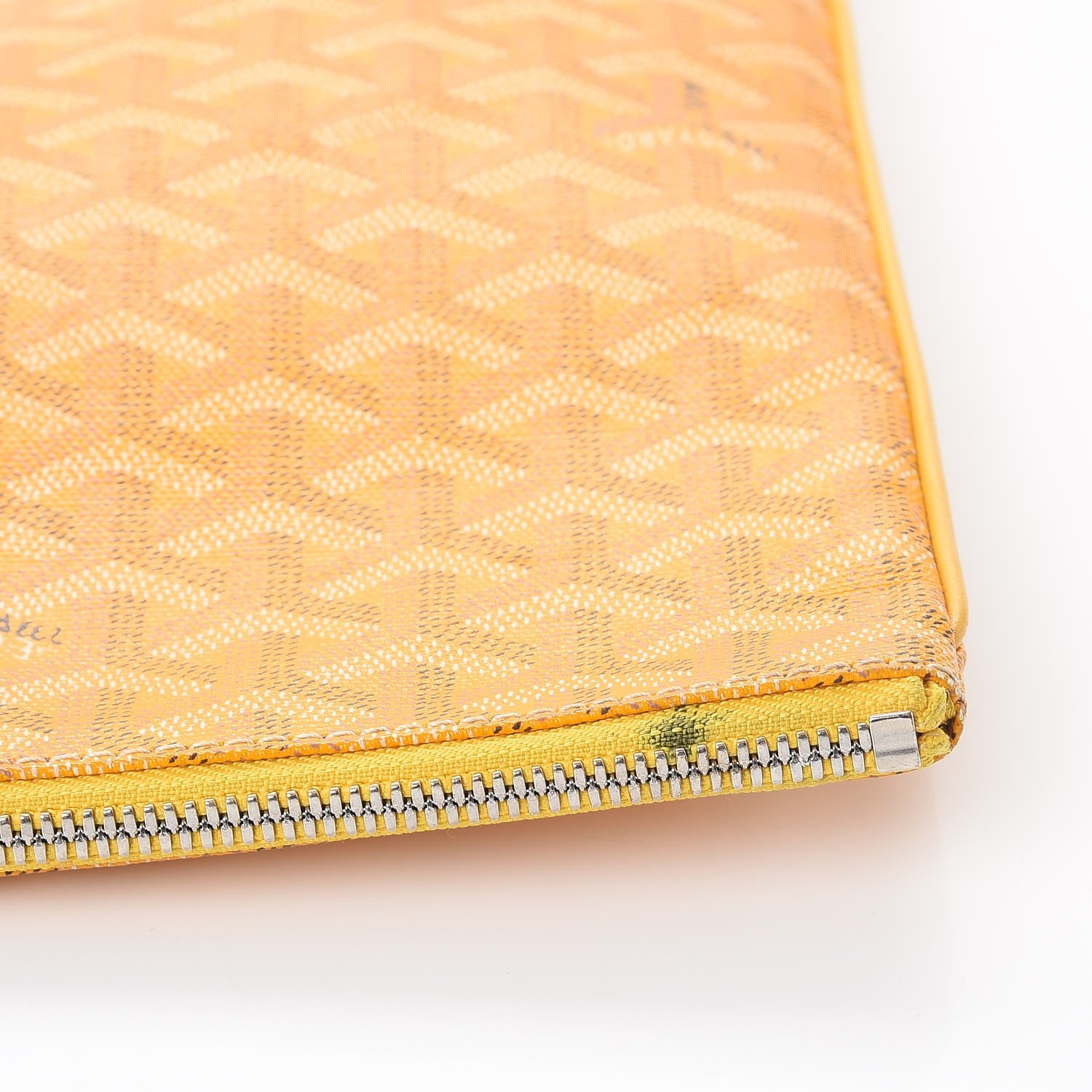 Goyard Goyardine Senat Pochette GM Yellow 12 of 15