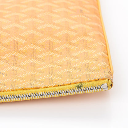 Goyard Goyardine Senat Pochette GM Yellow 12 of 15