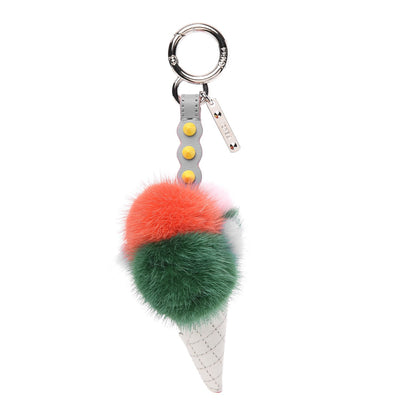 Fendi Mink Fur Calfskin Fun Fair Bag Charm Multicolor 1 of 3