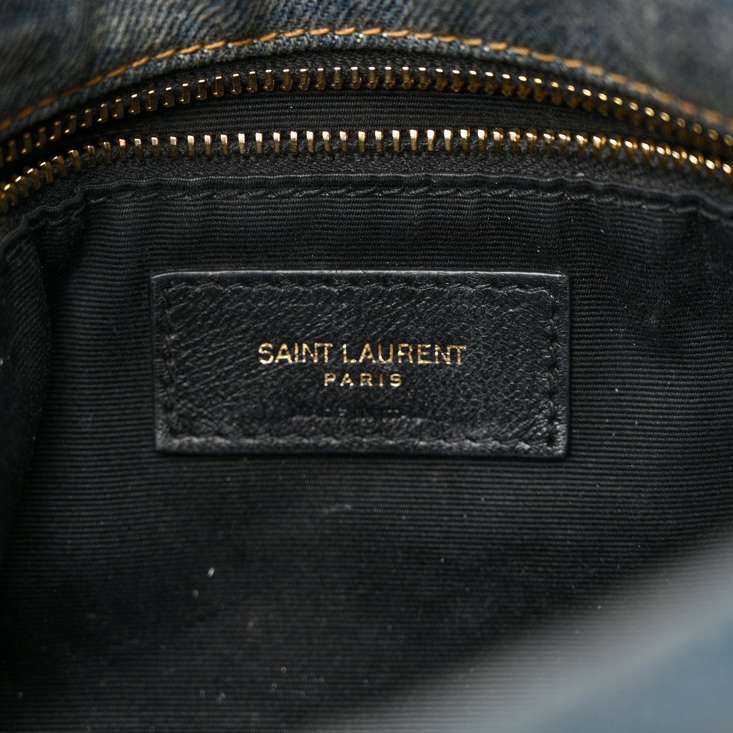 Saint Laurent Denim Quilted Small Loulou Puffer Monogram Chain Satchel Blue Cinnamon 6 of 12