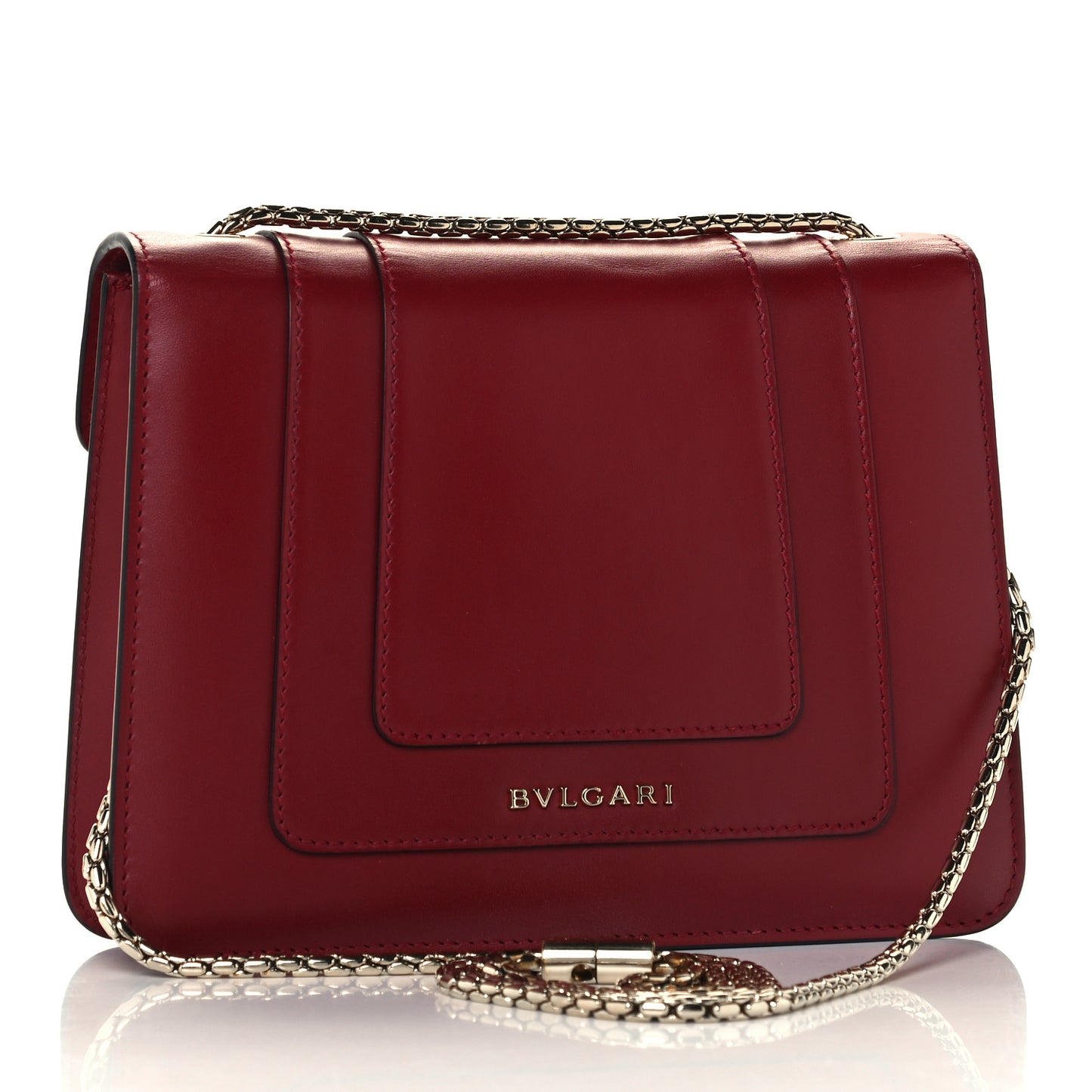 Calfskin Serpenti Forever Crossbody Bag Dark Red