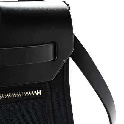 Hermes Military Toile Vache Hunter Herbag Zip PM 31 Black 12 of 12