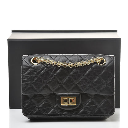 Chanel Aged Calfskin Quilted 2.55 Reissue Mini Flap Black 12 of 12