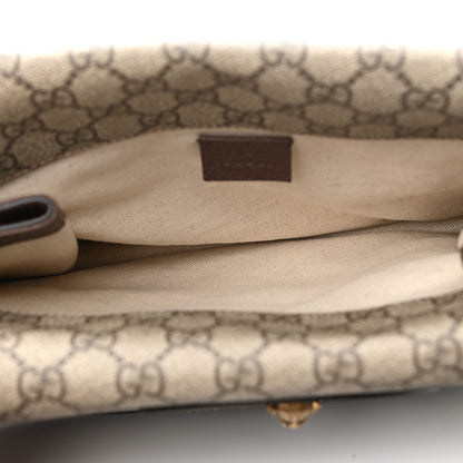 Gucci GG Supreme Monogram Web Neo Vintage Double Flap Messenger Bag Beige New Acero 5 of 12