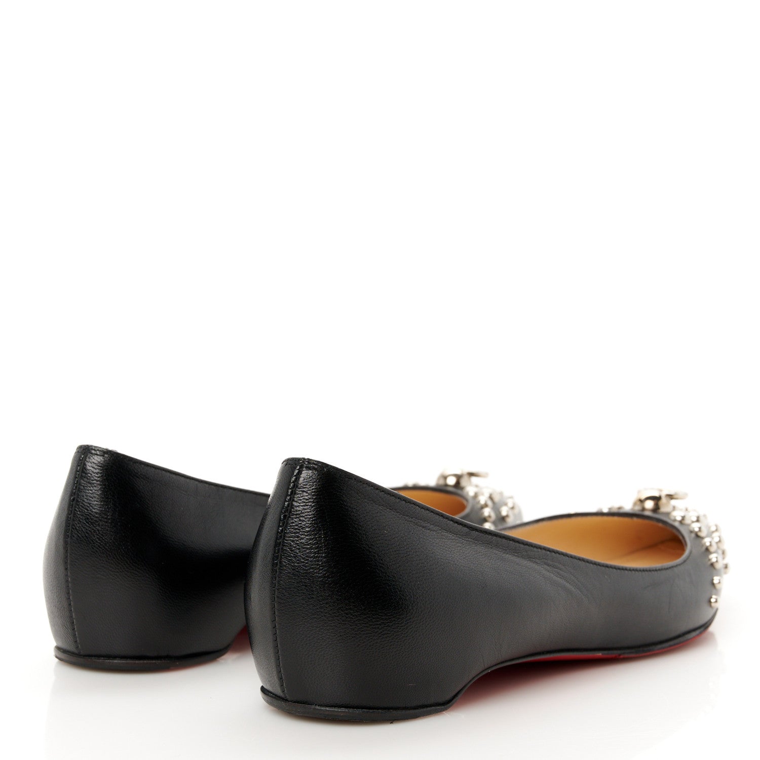 Christian Louboutin Kid Door Knock Flats 35 Black 5 of 9