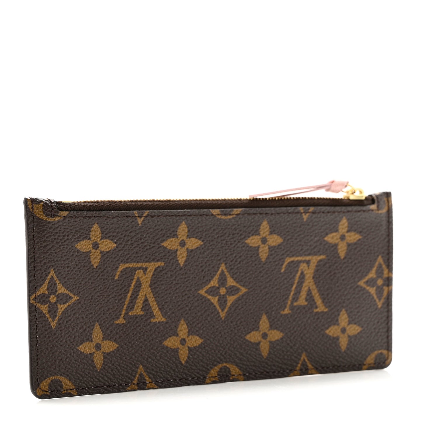 Monogram Josephine Wallet Zippered Insert Rose Ballerine