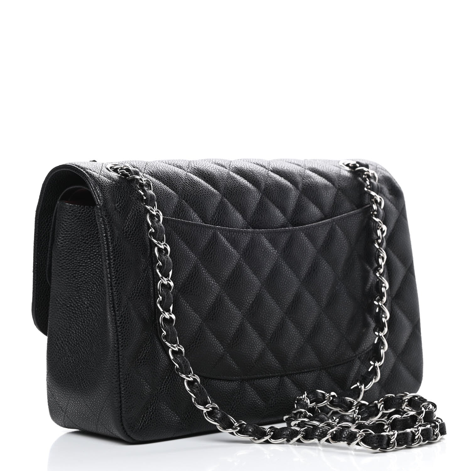 Chanel Caviar Quilted Jumbo Double Flap Black 3 of 11