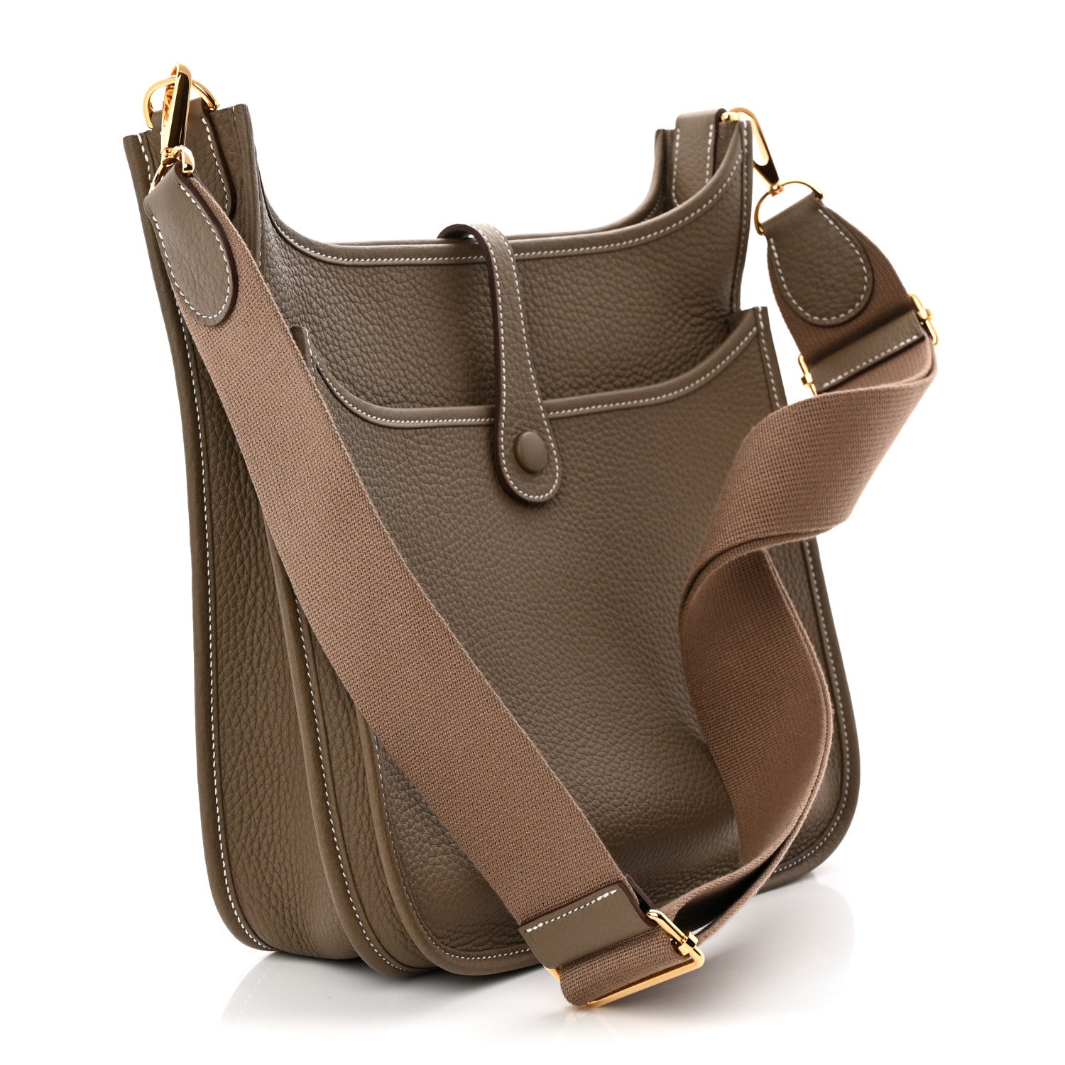 Hermes Taurillon Clemence Evelyne III PM Etoupe 3 of 10
