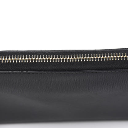Prada Saffiano Triangle Zip Around Wallet Black 11 of 11