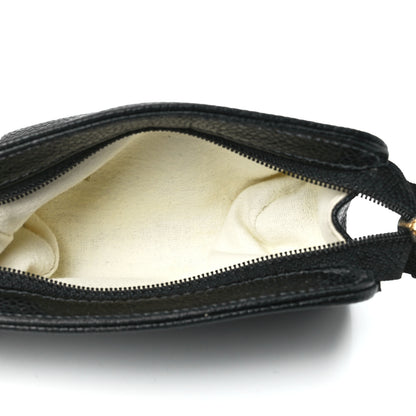 Chanel Caviar Timeless CC Cosmetic Pouch Bag Black 5 of 11