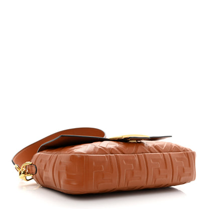 Fendi Nappa FF 1974 Embossed Baguette Coloniale 4 of 11