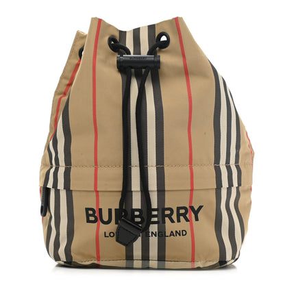 Burberry Econyl Icon Stripe Phoebe Drawcord Pouch Archive Beige 1 of 12