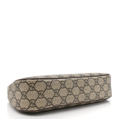Gucci GG Supreme Monogram Textured Dollar Calfskin Web Small Ophidia GG Handbag Beige Ebony New Acero 4 of 11