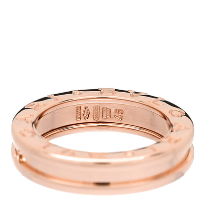 Bulgari 18K Rose Gold B.Zero1 One-Band Ring 48 4.5 5 of 5