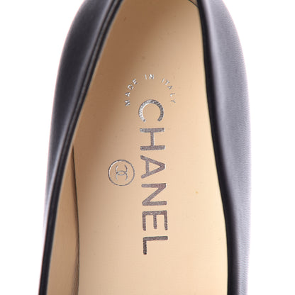 Chanel Lambskin Camellia Ballerina Flats 38.5 Black 7 of 9