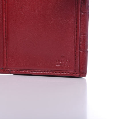 Gucci Guccissima Continental Heart Wallet Red 7 of 8