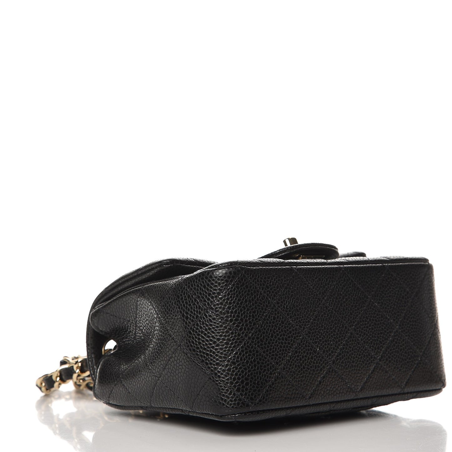 Caviar Quilted Mini Square Flap Black