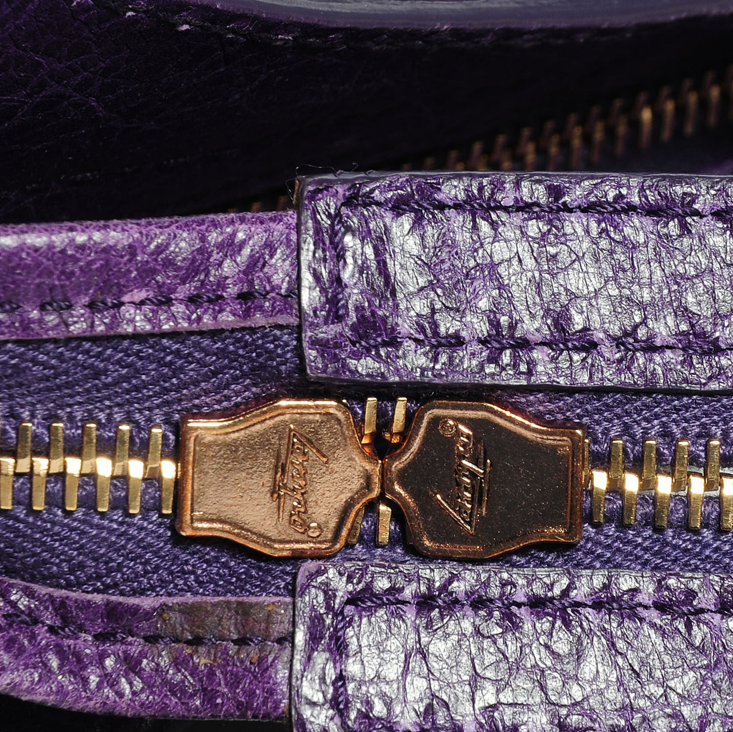 Agneau Giant 12 Rose Gold Hardware Town Dark Violet