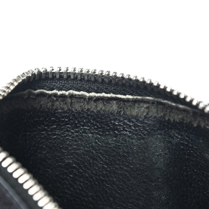 Saint Laurent Grained Calfskin 5 Fragments Zip Pouch Card Holder Black 7 of 12