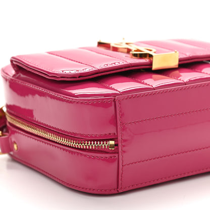 Saint Laurent Patent Matelasse Monogram Toy Vicky Camera Bag Bubblegum 5 of 10