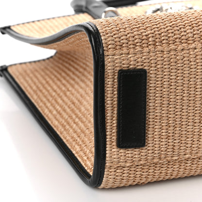 Versace Raffia Studded La Medusa Large Tote Beige 7 of 8