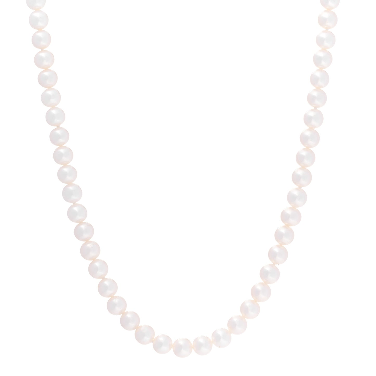 Sterling Silver Freshwater Pearl 6-7mm Ziegfeld Necklace