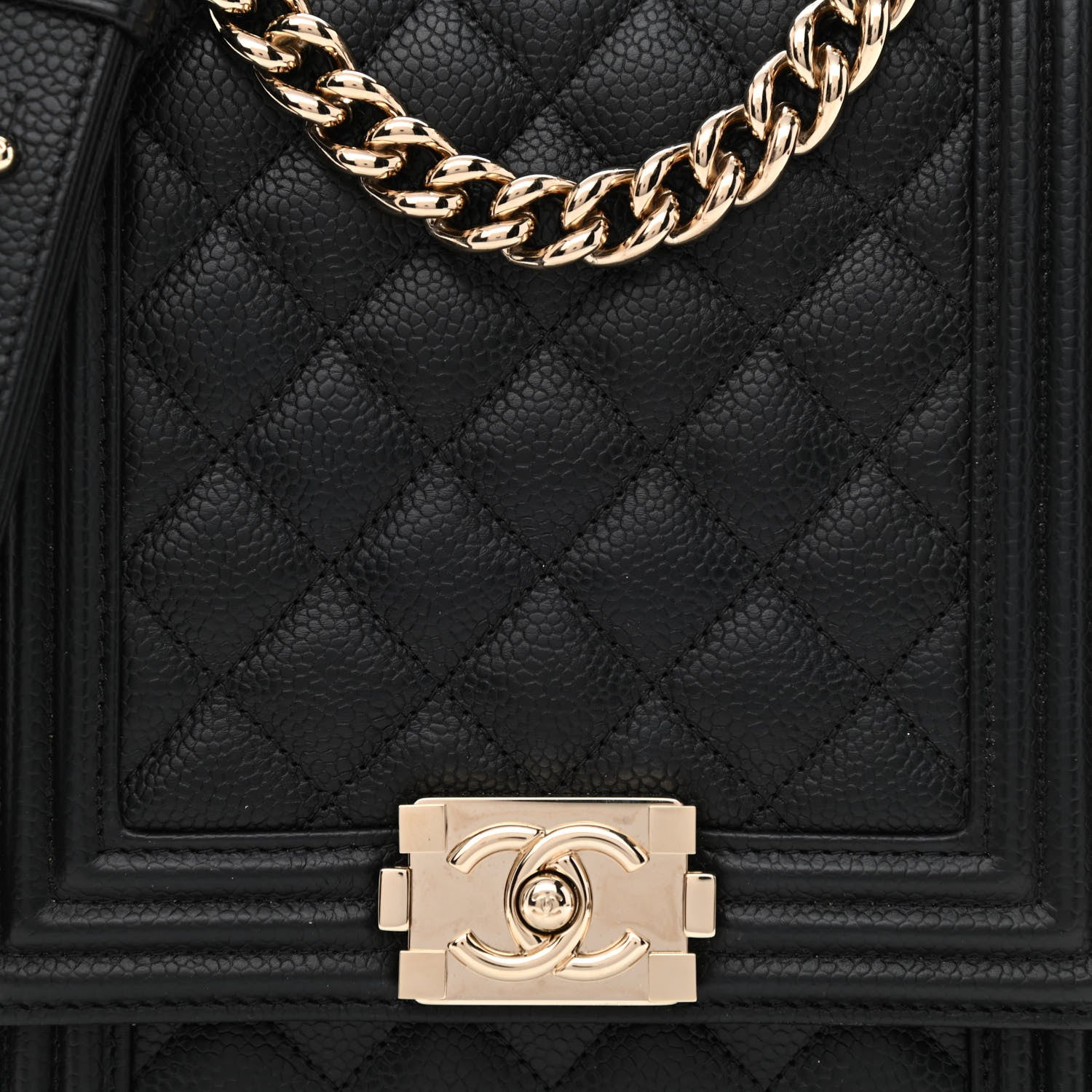 Chanel Caviar Quilted North South Boy Flap Black 8 of 10