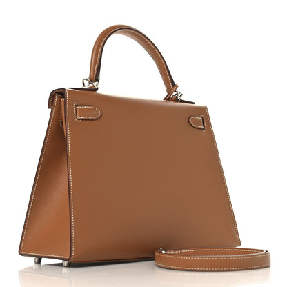 Hermes Madame Calfskin Kelly Sellier 28 Gold 3 of 15