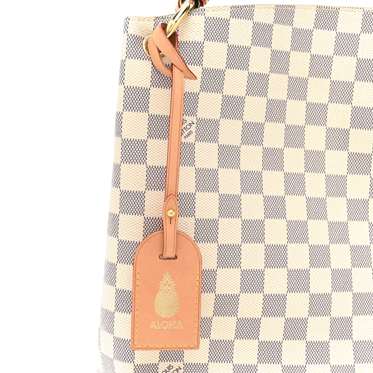Louis Vuitton Damier Azur Graceful MM Rose Ballerine 11 of 15