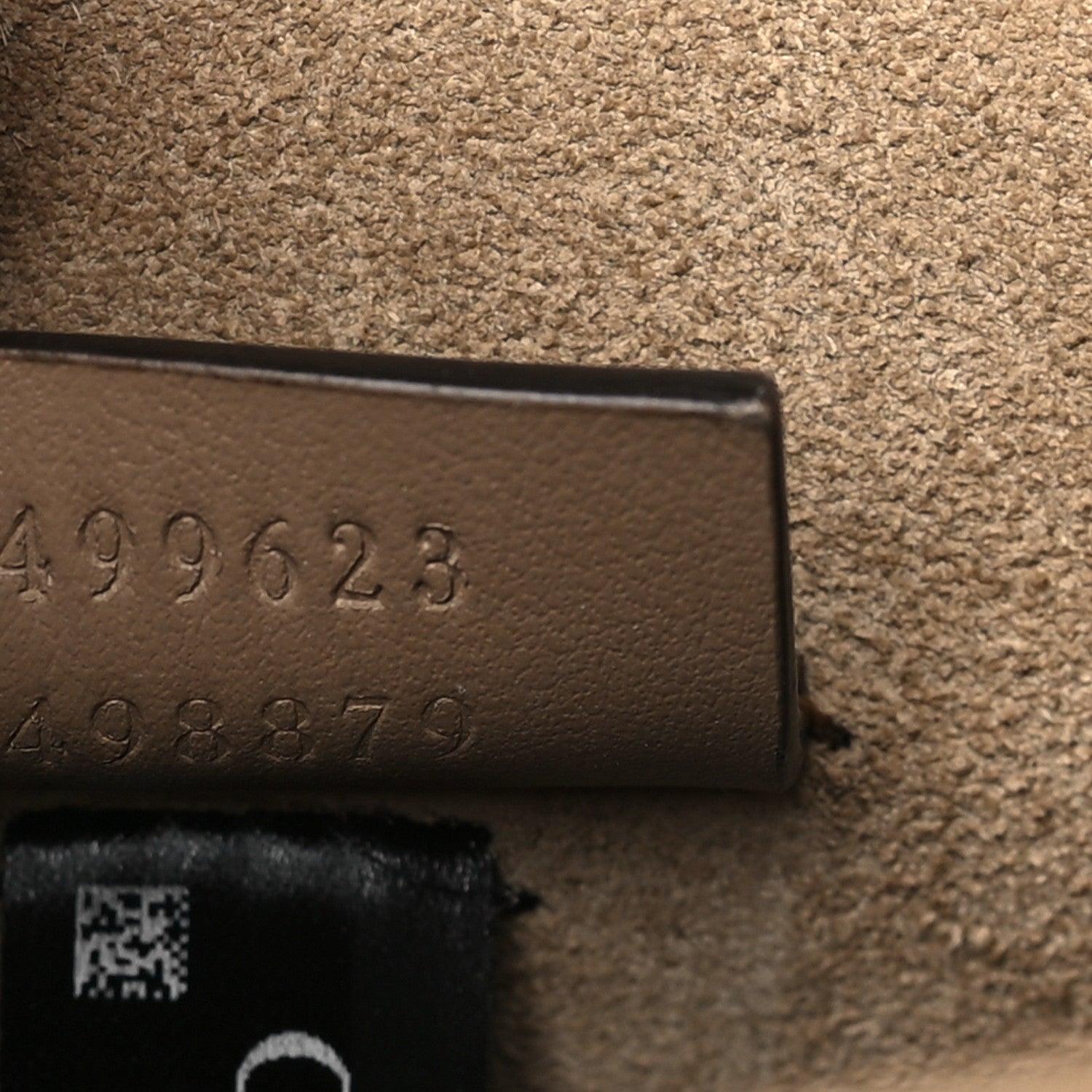 Gucci GG Supreme Monogram Suede Crystal Small Dionysus Shoulder Bag Beige Ebony Taupe 7 of 10