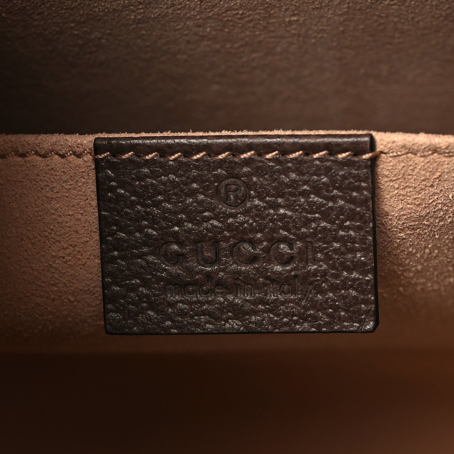 GG Supreme Monogram Web Ophidia Pouch Brown