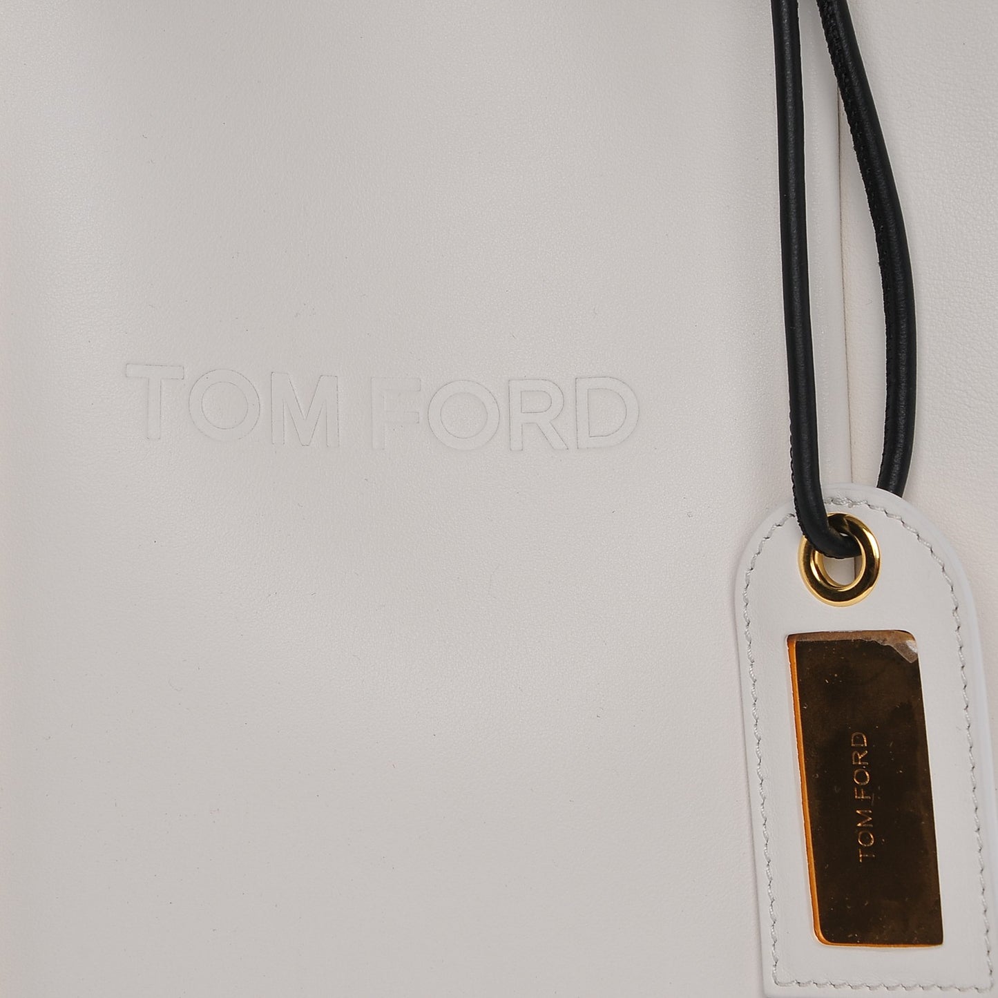 Calfskin Tubo Horizontal Tote Chalk