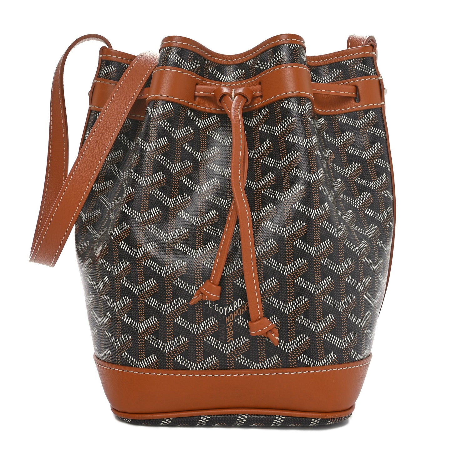Goyardine Petit Flot Bucket Bag PM Black Gold