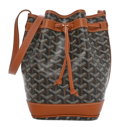 Goyard Goyardine Petit Flot Bucket Bag PM Black Gold 1 of 9