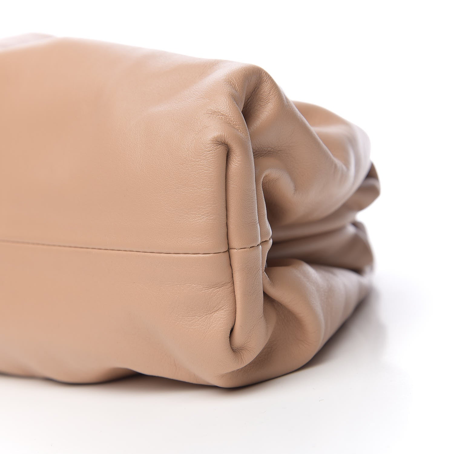 Bottega Veneta Smooth Butter Calf The Pouch Oversized Clutch Nude 7 of 8