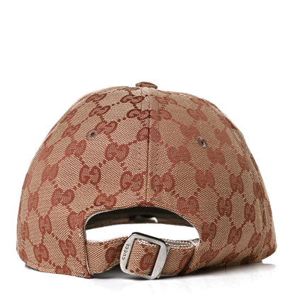 Gucci X MLB Monogram NY Yankees Baseball Hat 57-61 Beige Ruggine 3 of 7