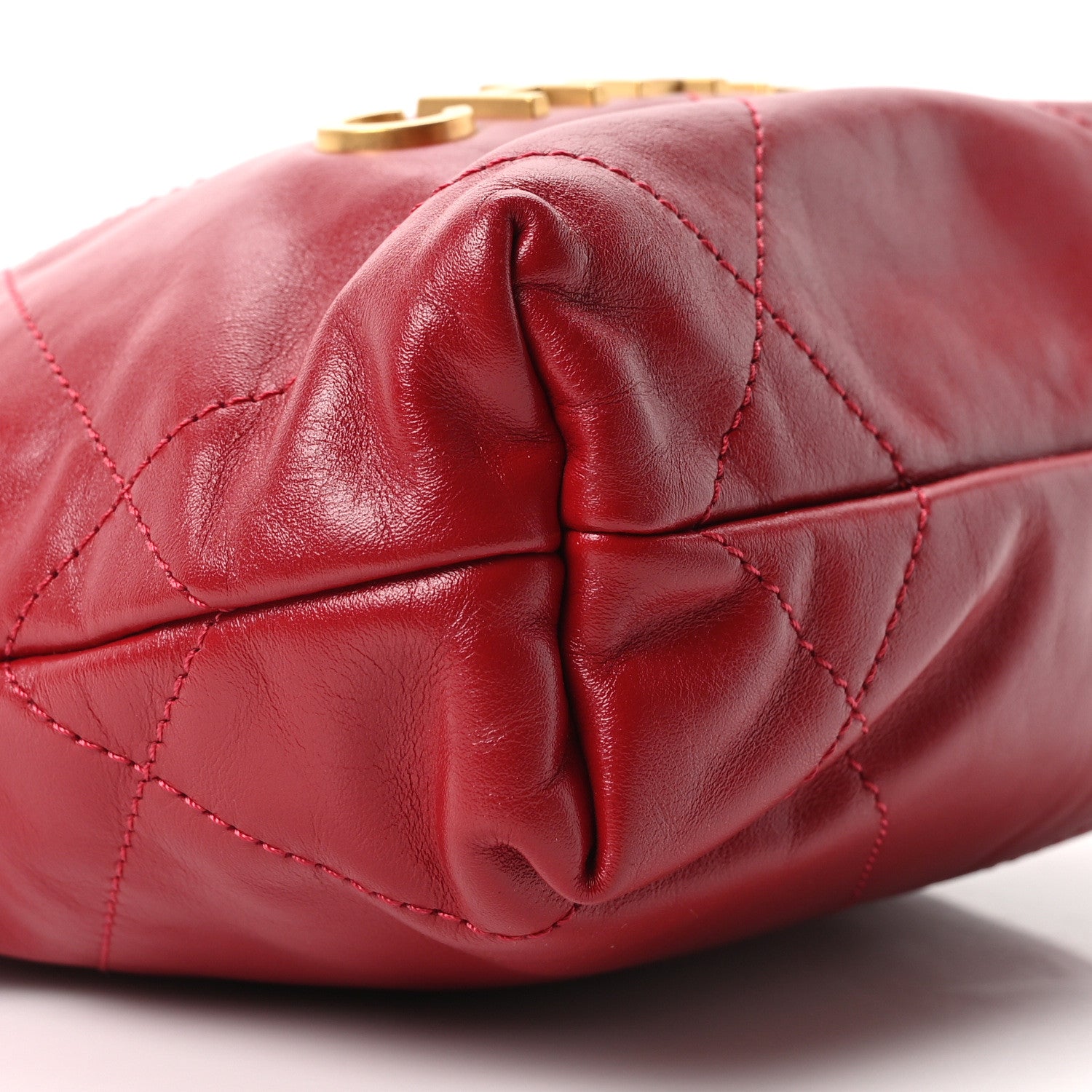 Chanel Shiny Calfskin Quilted Mini Chanel 22 Red 9 of 10